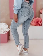 SKINNEX modré dámske džínsové nohavice slim fit FashionStreet UY2476