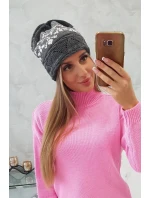 Dámska čiapka Kira K374 tmavo šedá