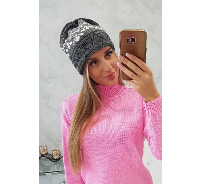 Dámska čiapka Kira K374 tmavo šedá