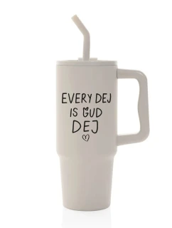 EVERY DEJ IS GUD DEJ - béžový cestovní termohrnek 900 ml