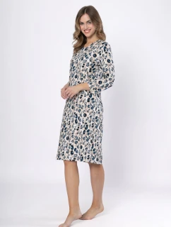 Dámská noční  Béžová s modrou potisk model 21875952 - LEVEZA