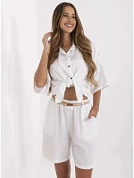 Dámske šortky MI SN 6620.72P white - F.Moda Dámske šortky MI SN 6620.72P white - F.Moda