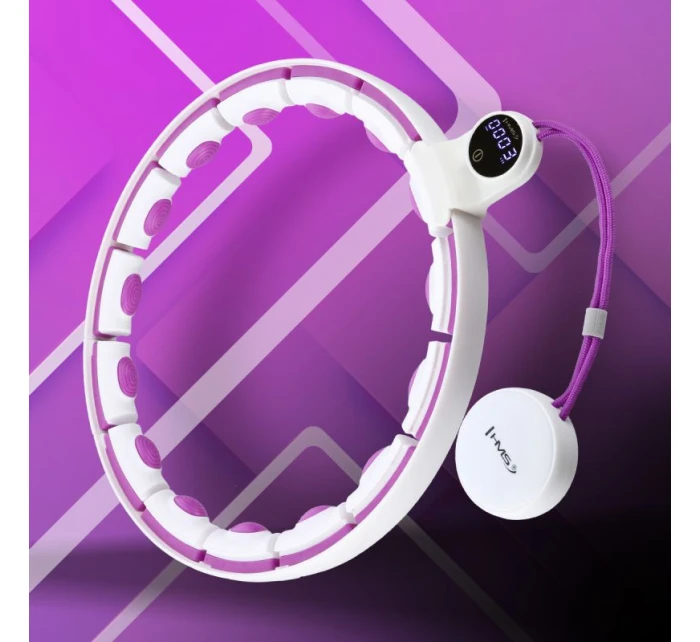 HHM17 HULA HOP BIELA/FIALOVÁ S MAGNETMI A ZÁVAŽÍM + POČÍTADLO HMS HHM17 HULA HOP BIELA/FIALOVÁ S MAGNETMI A ZÁVAŽÍM + POČÍTADLO HMS