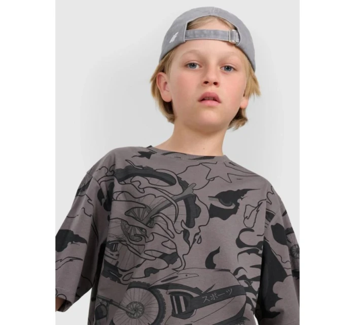 Chlapecké tričko oversize s potiskem model 21816866 - 4F Chlapecké tričko oversize s potiskem model 21816866 - 4F
