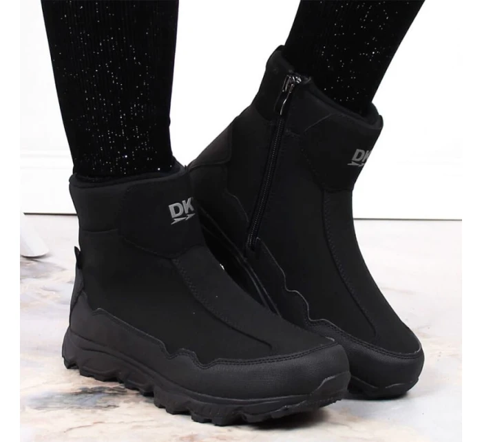 DK Jr model 21787601 nepromokavé zateplené sněhové boty černé - Inny