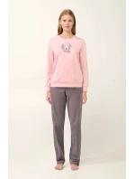 Souprava pyžama a fleecové vesty s potiskem model 20517715 - Vamp Souprava pyžama a fleecové vesty s potiskem model 20517715 - Vamp