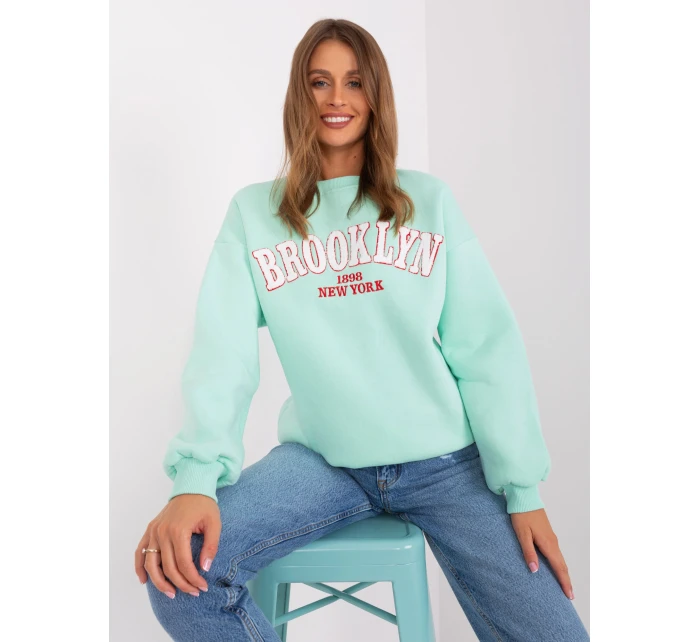 Bluza EM BL 617 model 18987587 mietowy - FPrice Bluza EM BL 617 model 18987587 mietowy - FPrice