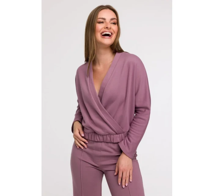 B292 Mikina s kapucňou vpredu - heather