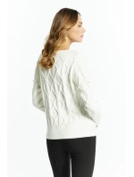 Dámsky sveter SWE2640-000 ecru - Monnari Dámsky sveter SWE2640-000 ecru - Monnari