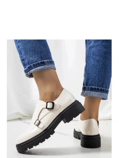 Dámske poltopánky 210007BE-LA Ecru s čiernou - La.Fi Laura