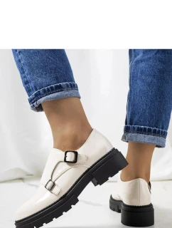 Dámske poltopánky 210007BE-LA Ecru s čiernou - La.Fi Laura