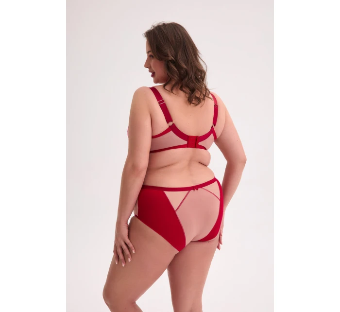 POLOMÄKKÁ MAXI PODPRSENKA AINA ART 1273 ČERVENÁ