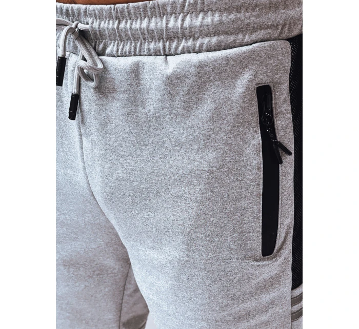 FashionStreet pánske svetlosivé teplákové šortky SX2256