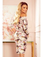 Dámske športové šaty s kapsičkami a so vzorom netopierov 13-126