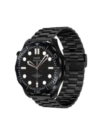 Černý silikonový řemínek + černý náramek model 21805557 - VELTORI Černý silikonový řemínek + černý náramek model 21805557 - VELTORI