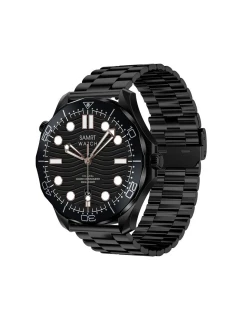 Černý silikonový řemínek + černý náramek model 21805557 - VELTORI