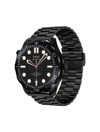 Černý silikonový řemínek + černý náramek model 21805557 - VELTORI Černý silikonový řemínek + černý náramek model 21805557 - VELTORI