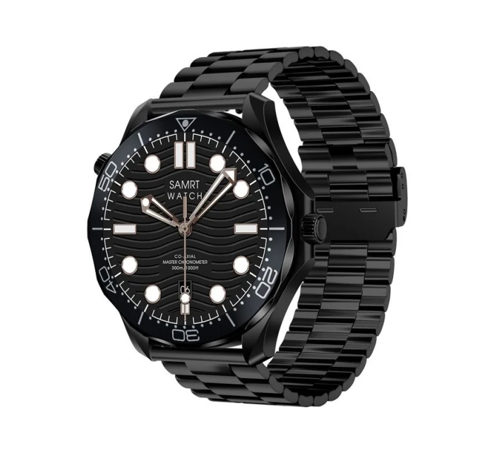 Černý silikonový řemínek + černý náramek model 21805557 - VELTORI Černý silikonový řemínek + černý náramek model 21805557 - VELTORI