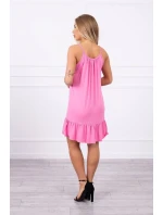 Šaty s model 18746967 páskem růžové - K-Fashion Šaty s model 18746967 páskem růžové - K-Fashion