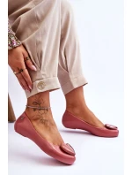 Dámské baleríny se srdcem model 21616923 Růžová - Zaxy