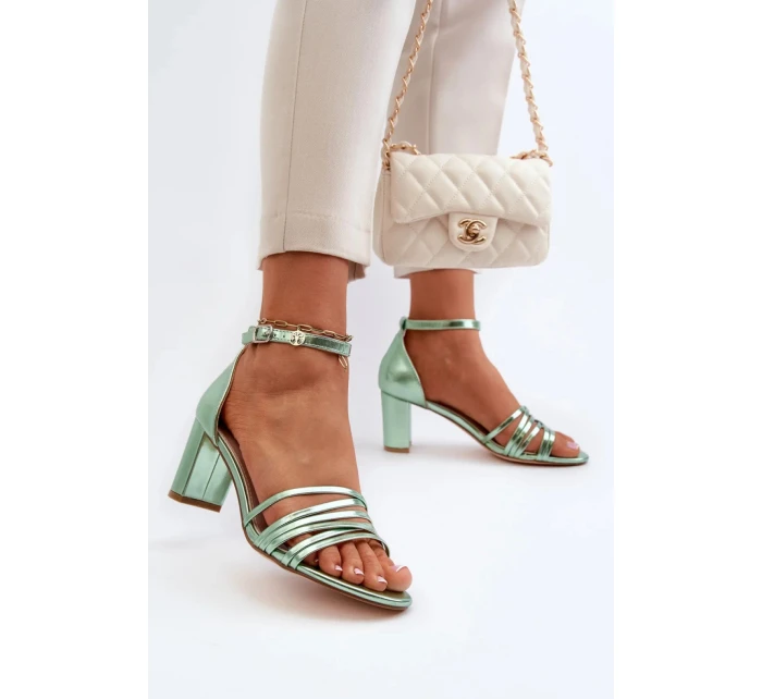 Dámské sandály model 21273603 zelené Step in style - SWEET SHOES Dámské sandály model 21273603 zelené Step in style - SWEET SHOES