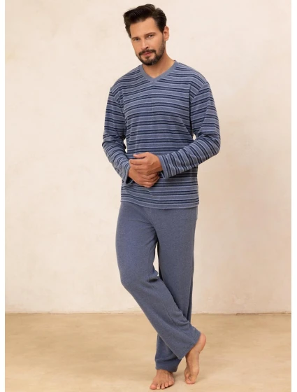 Pyžamo  long/r 2XL pánské froté model 21314906 - Regina
