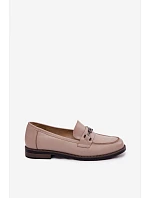 Dámske kožené mokasíny Vinceza 18132 Beige