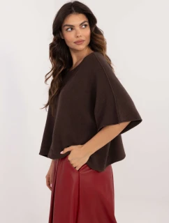 Jumper IT SW 0811.82P tmavohnedý