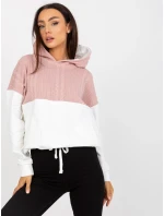 Mikina RV BL 8171.30 biele a ružové