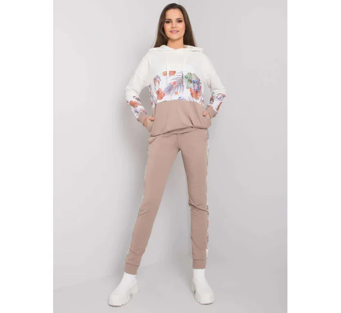 Súprava RV KMPL 7356.82 béžová a biela Súprava RV KMPL 7356.82 béžová a biela