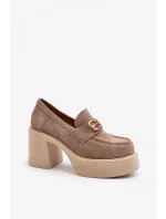 Topánky na podpätku model 193930 Krok vo veľkom štýle