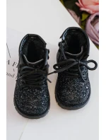 Dětské Botky Se Zipem Černé model 21636429 - Boto