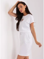 Sukienka RV SK model 21110933 biały - FPrice Sukienka RV SK model 21110933 biały - FPrice