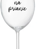 PRINTING TEXT - priehľadný pohár na víno 350 ml