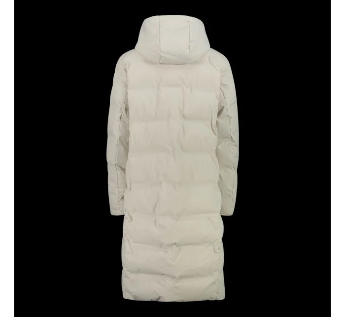 Dámska dlhá zimná bunda CMP Zateplený nepremokavý kabát béžová (34K0096/A238) Dámska dlhá zimná bunda CMP Zateplený nepremokavý kabát béžová (34K0096/A238)