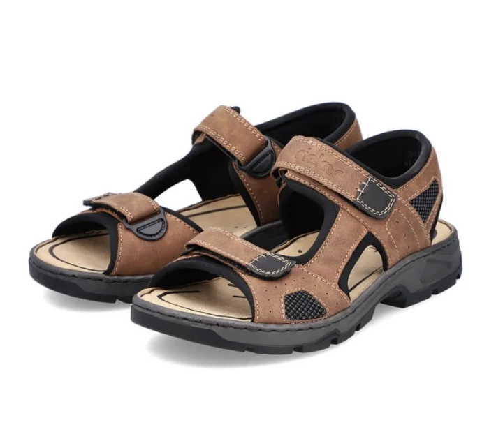 Rieker M 26156-25 RKR447B Sandále na suchý zips Rieker M 26156-25 RKR447B Sandále na suchý zips