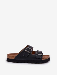 Lehké Pánské Pantofle S Přezkami Eko Kůže Big Star model 21683885 Černé - Big Star Shoes