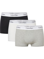 Pánske trenírky 3 Pack Trunks Modern Cotton 000NB2380AMP1 čierna/biela/sivá - Calvin Klein