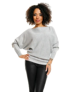 Sveter s netopierími rukávmi model 84282 PeeKaBoo