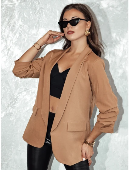 Dámska bunda ELEGANTIS cappuccino FashionStreet PY0110 Dámska bunda ELEGANTIS cappuccino FashionStreet PY0110