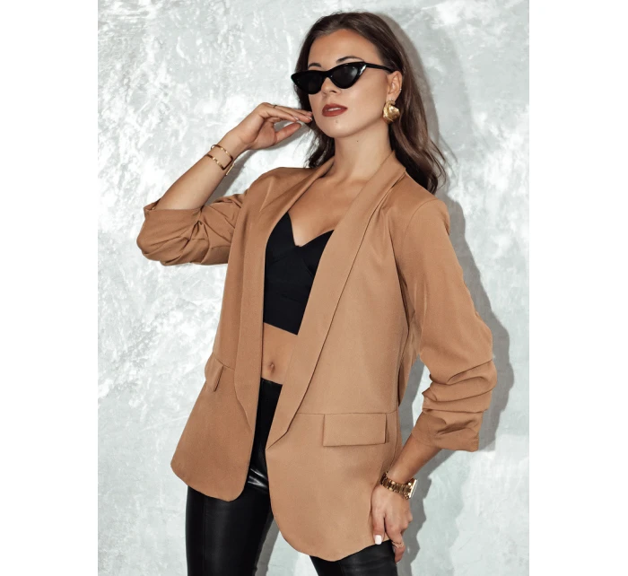 Dámska bunda ELEGANTIS cappuccino FashionStreet PY0110 Dámska bunda ELEGANTIS cappuccino FashionStreet PY0110