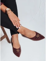 Dámské bordó baleríny Dstreet model 21992139 - FashionStreet