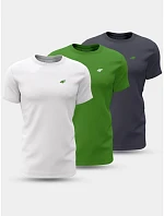 Tričko 4F M 4FWSS24TTSHM1895-90S 3pak pánske