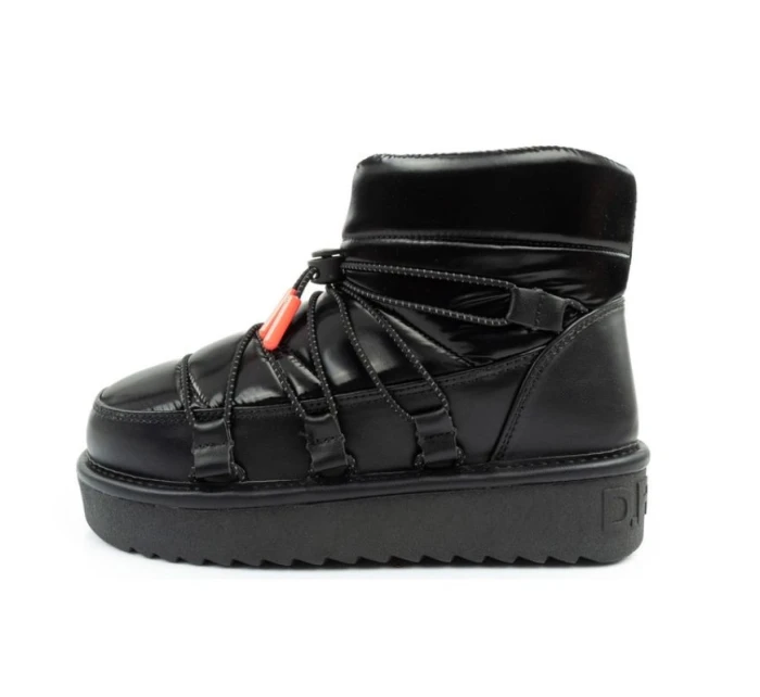 D.Franklin snow boots dámské zimní módní zateplené boty černé dámské