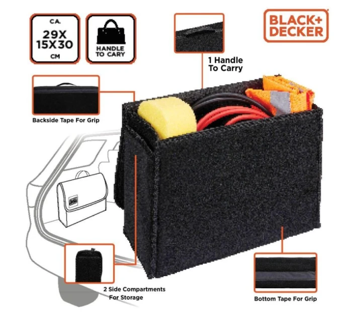 Prepravný kufor ORGANISER 29X15X30cm BLACK + DECKER