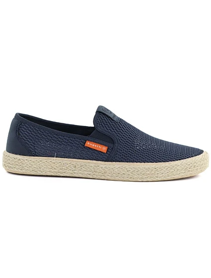 Pánské slipon polobotky model 22079058 tmavě modré espadrilky - Bugatti