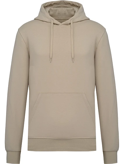 Kariban K 4027 Pánska ekologická mikina s kapucňou 20.4027 light sand