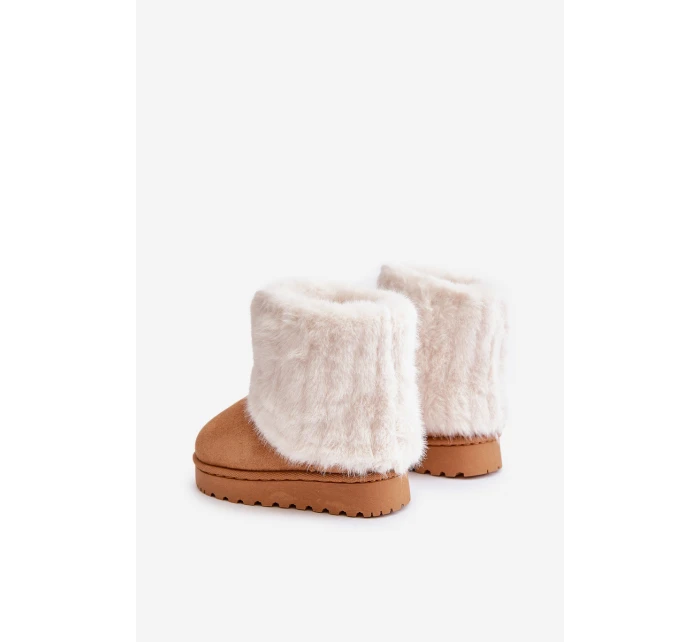 Dětské Sněhule S Kožíškem Camel model 21672884 - Boto Dětské Sněhule S Kožíškem Camel model 21672884 - Boto