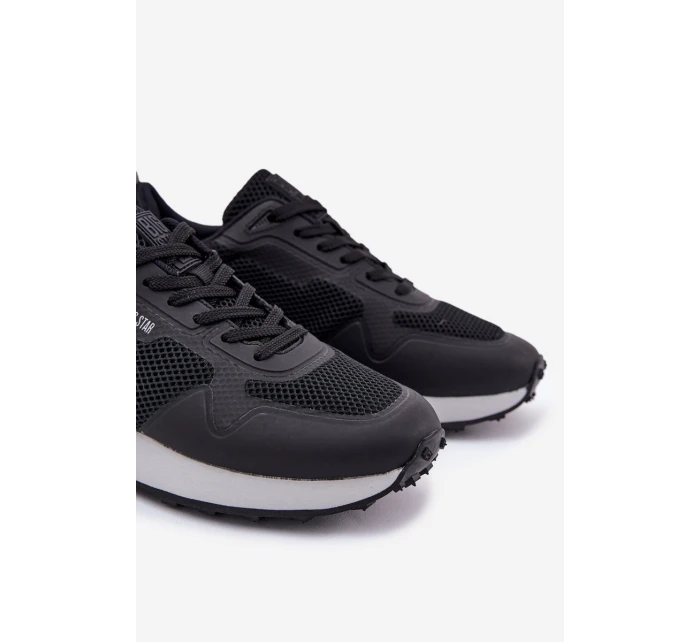 Pánské tenisky na platformě Big Star model 21692142 HiPoly System černé - Big Star Shoes Pánské tenisky na platformě Big Star model 21692142 HiPoly System černé - Big Star Shoes