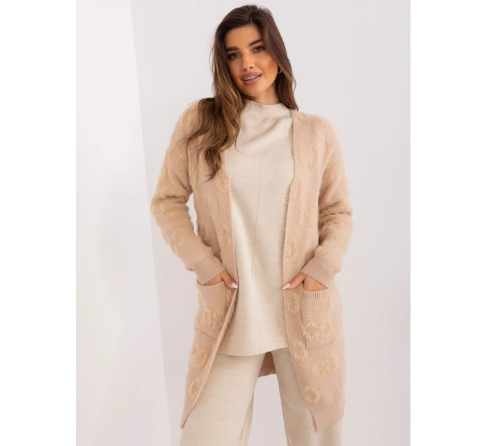 Sweter AT SW model 18997523 beżowy - FPrice Sweter AT SW model 18997523 beżowy - FPrice